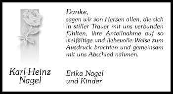 Traueranzeige von Karl-Heinz Nagel von Neue Westfälische