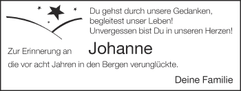 Traueranzeige von Johanne  von Neue Westfälische
