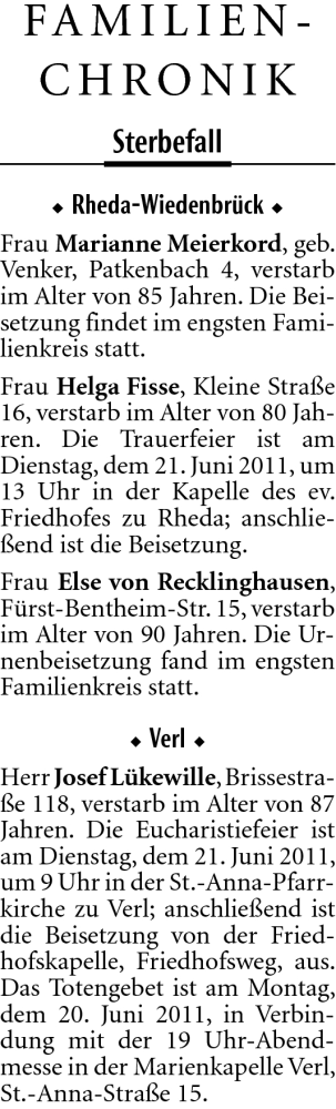 Traueranzeige von Marianne Meierkord von Neue Westfälische