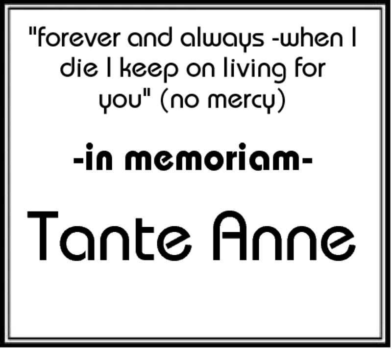  Traueranzeige für Tante Anne vom 23.07.2011 aus Neue Westfälische