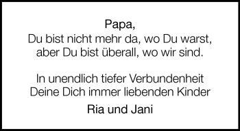 Traueranzeige von Reinhard Prote von Neue Westfälische