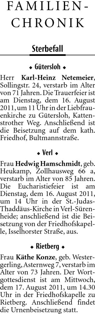 Traueranzeige von Karl-Heinz Netemeier von Neue Westfälische