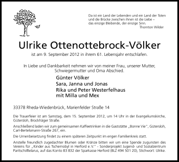 Traueranzeige von Luise Sprekelmeier von Neue Westfälische