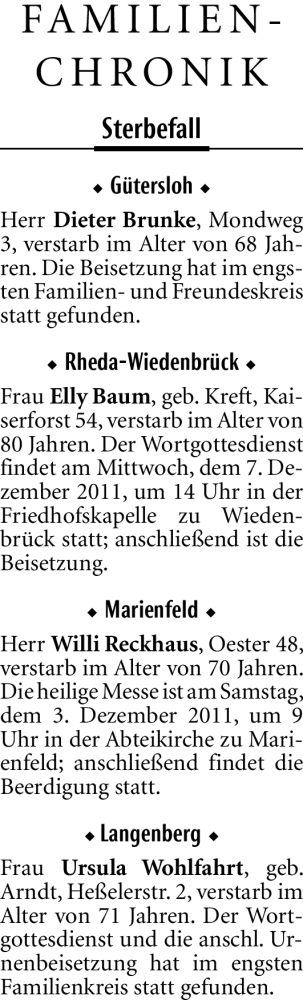 Traueranzeige von Dieter Brunke von Neue Westfälische