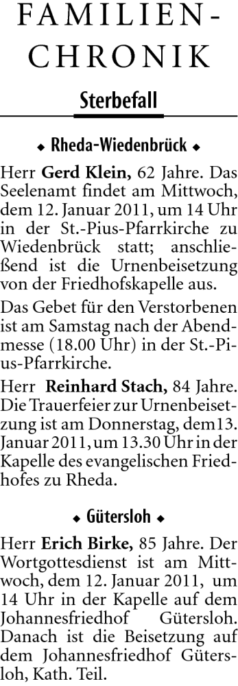 Traueranzeige von Gerd Klein von Neue Westfälische