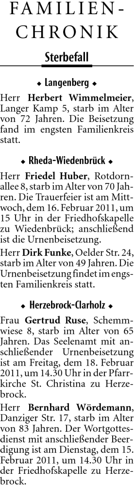 Traueranzeige von Herbert Wimmelmeier von Neue Westfälische