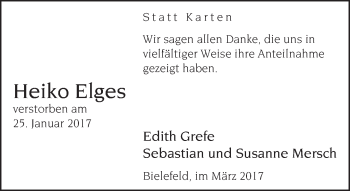 Traueranzeige von Heiko Elges von Neue Westfälische