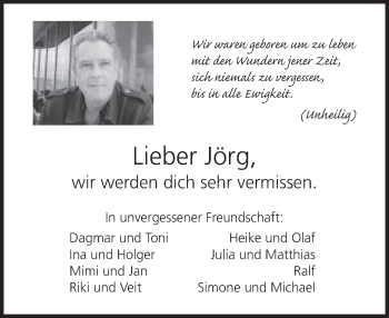 Traueranzeige von Jörg Bartels von Neue Westfälische