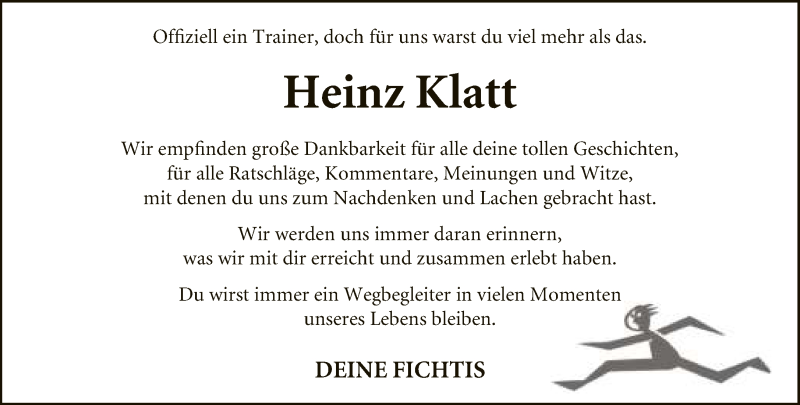  Traueranzeige für Heinz Klatt vom 06.02.2021 aus Neue Westfälische