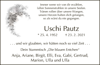 Traueranzeige von Uschi Pautz von Neue Westfälische