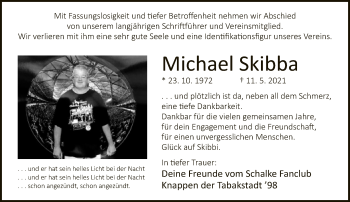 Traueranzeige von Michael Skibba von Neue Westfälische