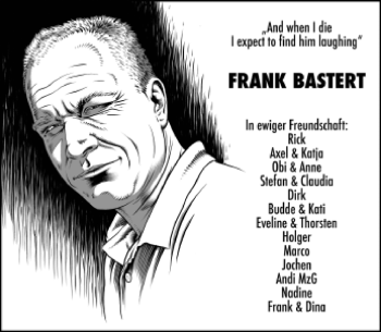 Traueranzeige von Frank Bastert von Neue Westfälische