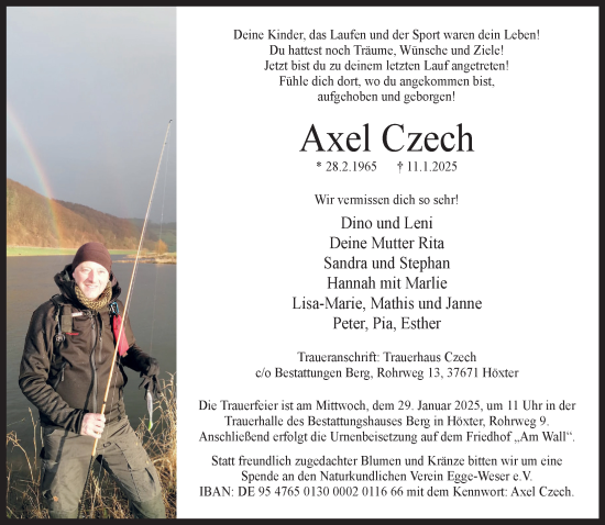 Traueranzeige von Axel Czech von Neue Westfälische und Westfalen-Blatt