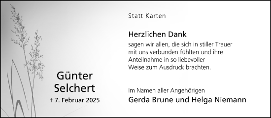 Traueranzeige von Günter Selchert von Neue Westfälische und Westfalen-Blatt