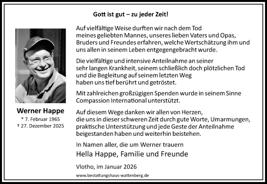 Traueranzeige von Werner Happe von Neue Westfälische und Westfalen-Blatt