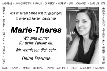Traueranzeige von Marie-Theres Dierkes von Westfalen-Blatt