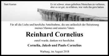 Traueranzeige von Reinhard Cornelius von Westfalen-Blatt
