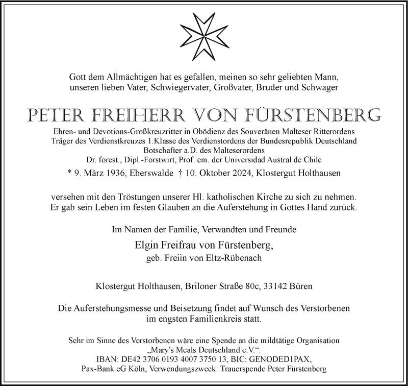  Traueranzeige für   vom 19.10.2024 aus Westfalen Blatt