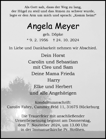 Traueranzeige von   von Westfalen Blatt