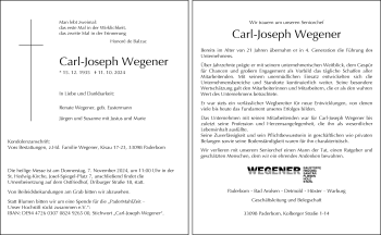 Traueranzeige von   von Westfalen Blatt