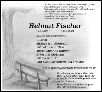 Traueranzeige von Helmut Fischer von Westfalen Blatt