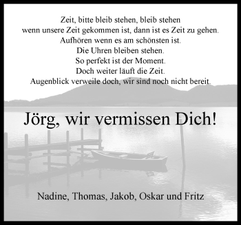 Traueranzeige von Jörg  von Westfalen Blatt