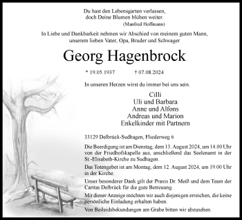 Traueranzeige von Georg Hagenbrock von Westfalen Blatt