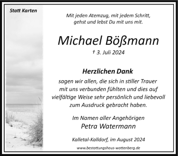 Traueranzeige von Michael Bömann von Westfalen Blatt