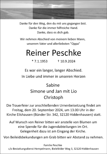 Traueranzeige von   von Westfalen Blatt